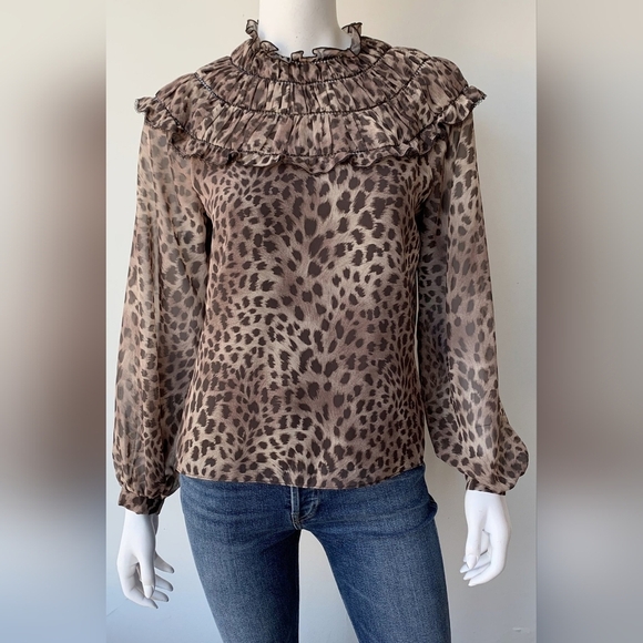 Jonathan Simkhai Felicity Chiffon Blouse - Picture 15 of 15